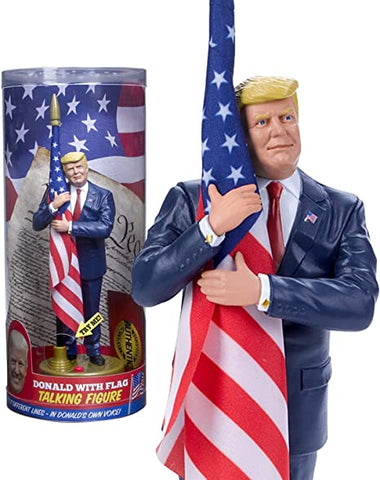 Talking Donald Trump with Flag Figure